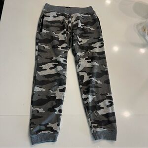 Lee Gray and Black Camo Joggers with Side Zip Pockets